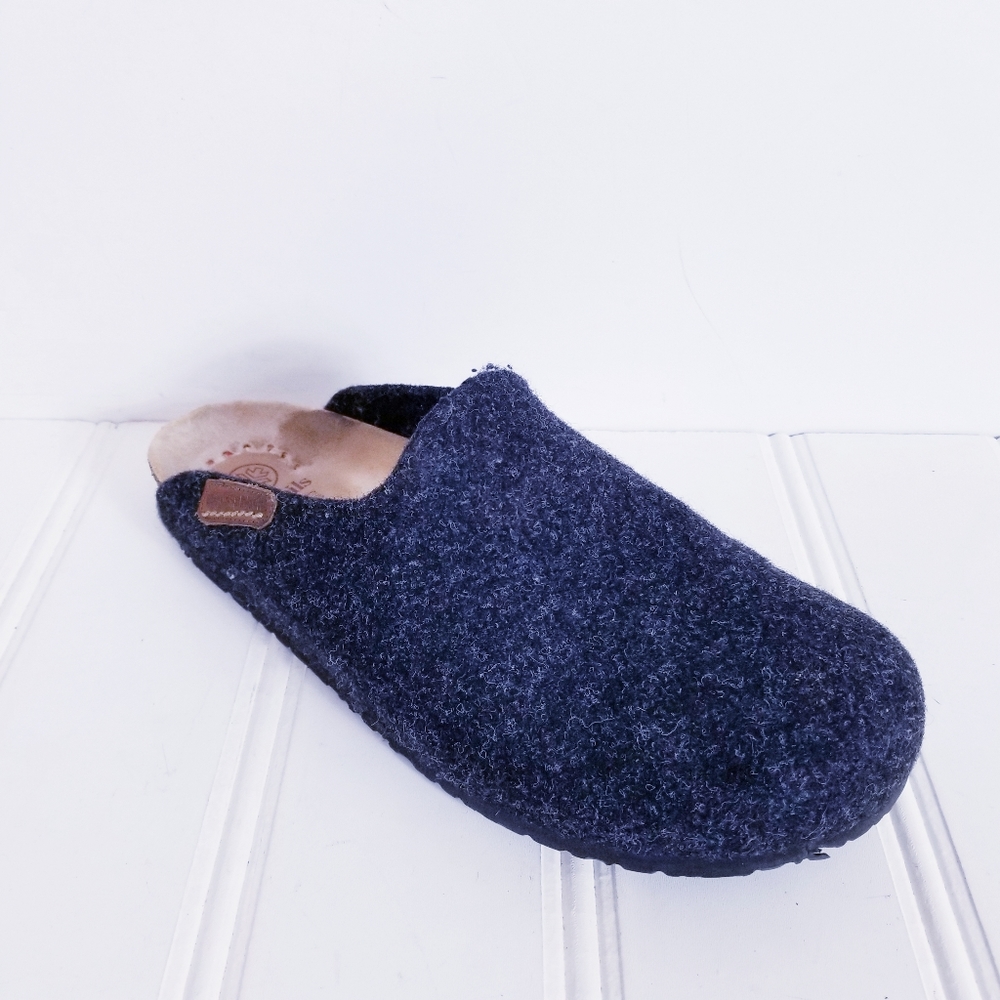 Mobils Mens Clogs Size 44 Gray Wool Slip On Ergonomic Comfort Slides Shoes